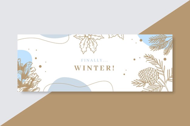 Winter Facebook Cover Vorlage