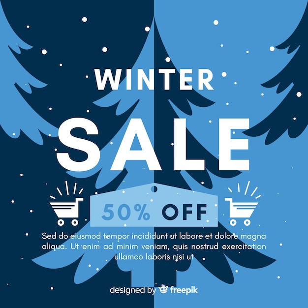 Winter sale hintergrund