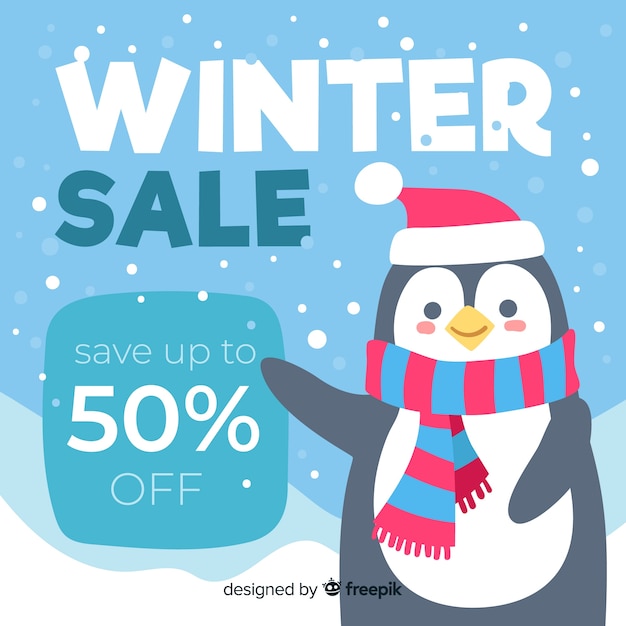 Winter sale hintergrund