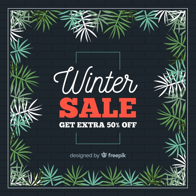 Winter sale hintergrund