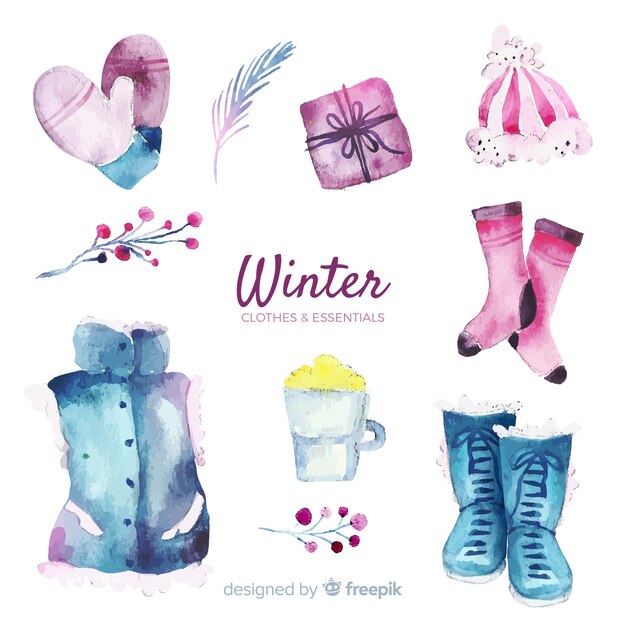 Winterkleidung und Essentials packen