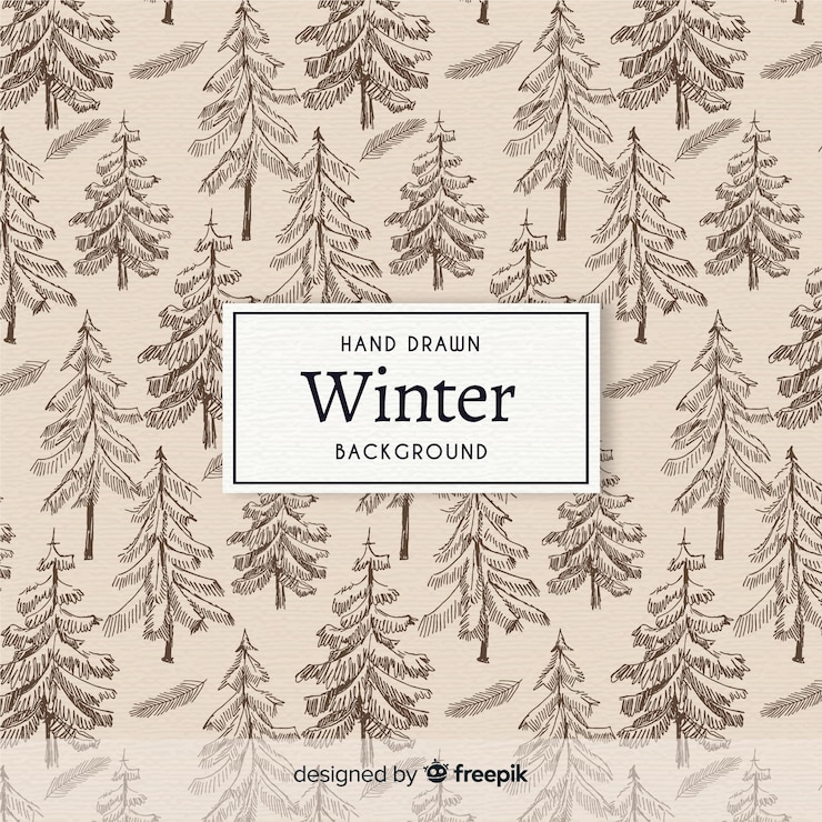 Kostenlose Vektor wintermuster hintergrund
