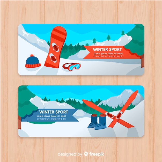 Wintersport-banner