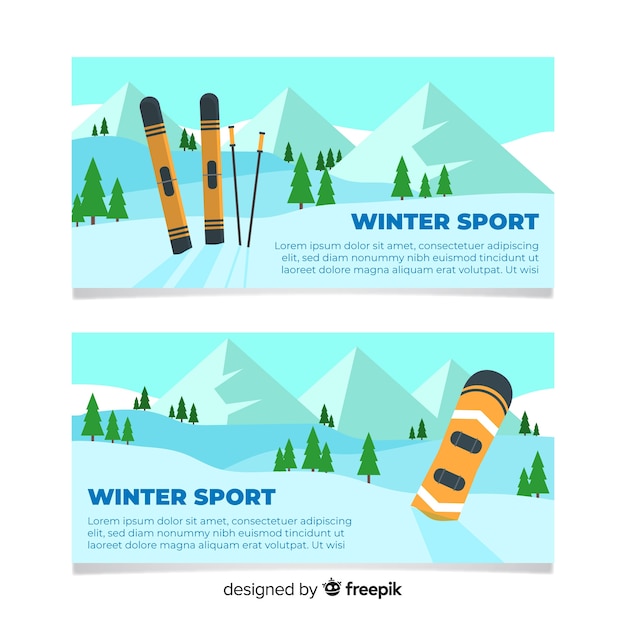 Wintersport-Banner