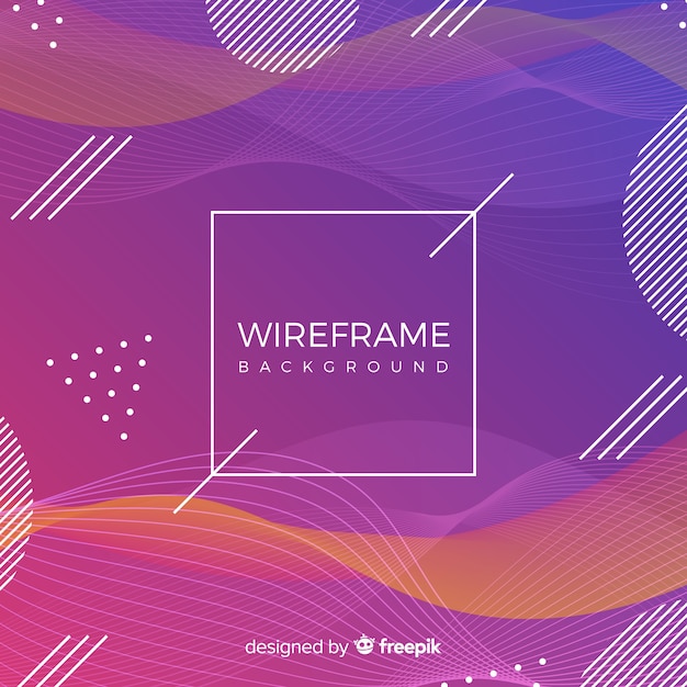 Wireframe-hintergrund