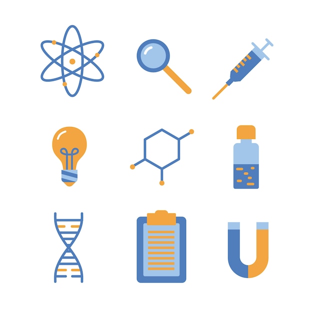Kostenloser Vektor wissenschaftslaborobjekte