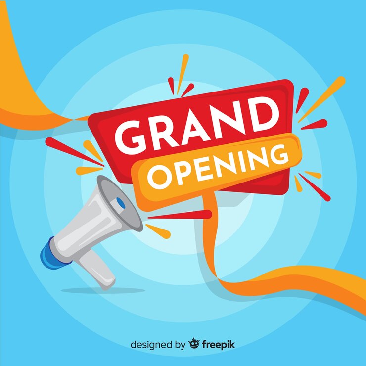 Kostenlose Vektor wohnung grand opening konzept