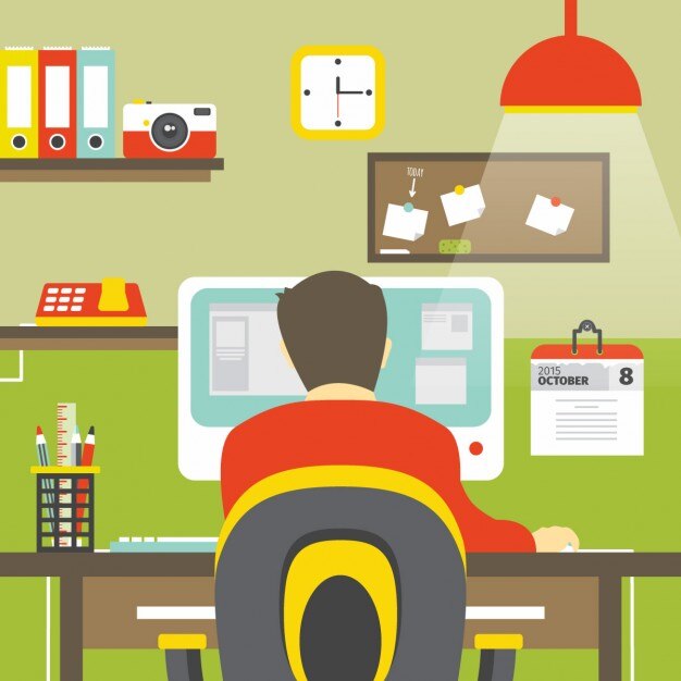 Wohnung kreative Arbeitsbereich