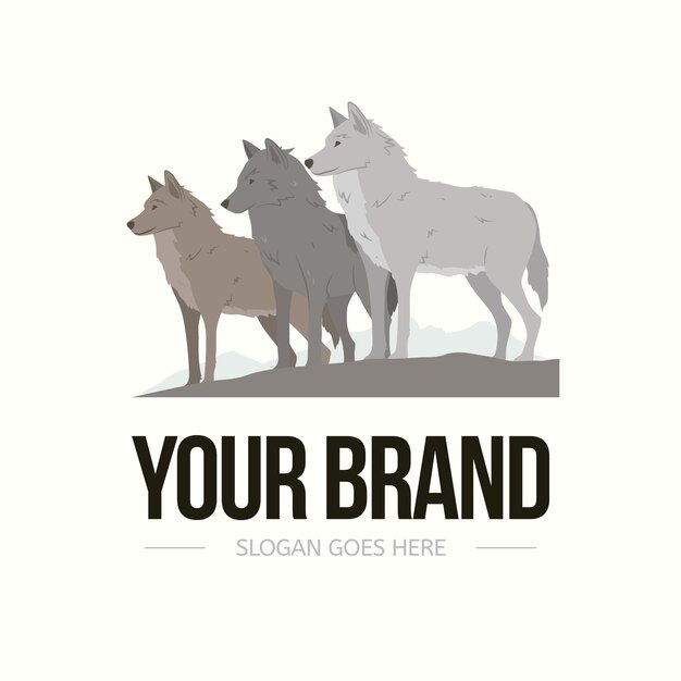 Wolfpack-Branding-Logo-Vorlage