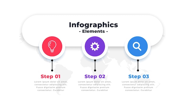 Workflow-vorlage für infografikoptionen