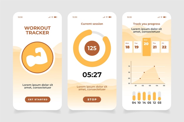 Workout tracer mobile app