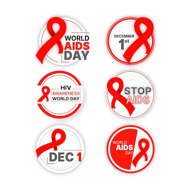 World aids day abzeichen sammlung