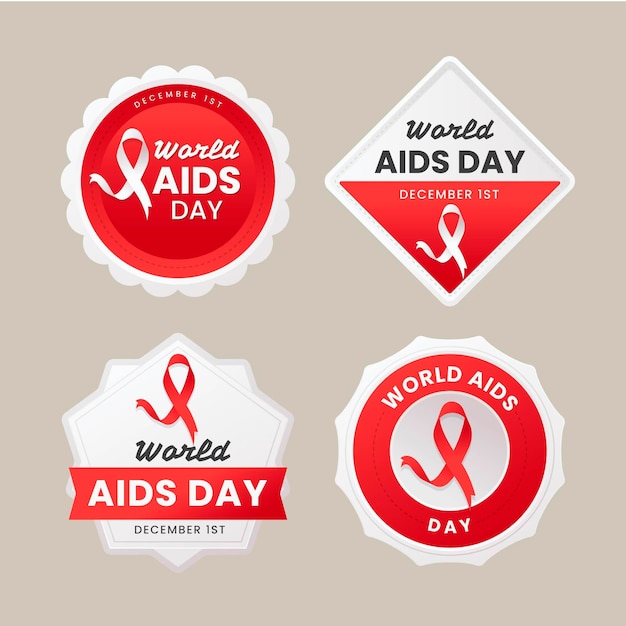 World aids day abzeichen sammlung