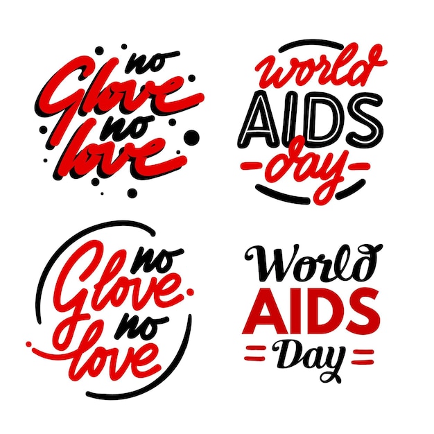 World aids day schriftzug zitate