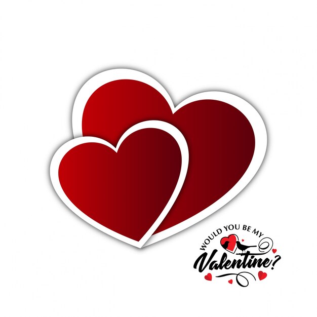 Würdest du meine Valentinskarte sein?