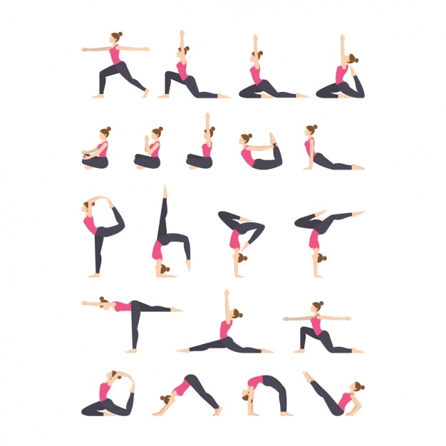 Yoga-Übungen Ikonen-Sammlung