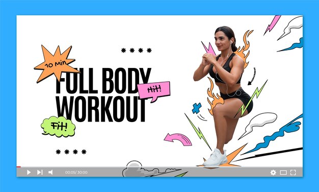 YouTube-Miniaturansicht eines Fitnesscenters