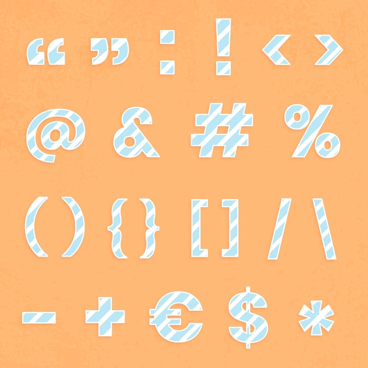 Kostenlose Vektor zeichensatz typografie vektor zuckerstange