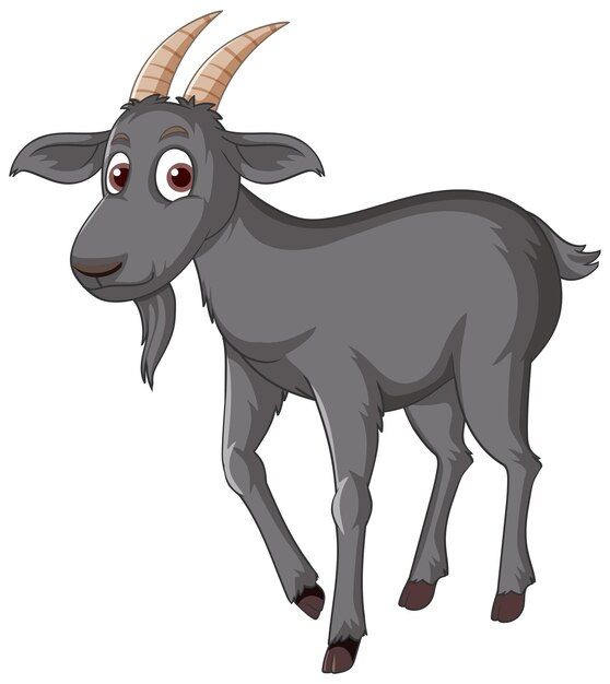 Zeichentrickfigur der schwarzen Ziege