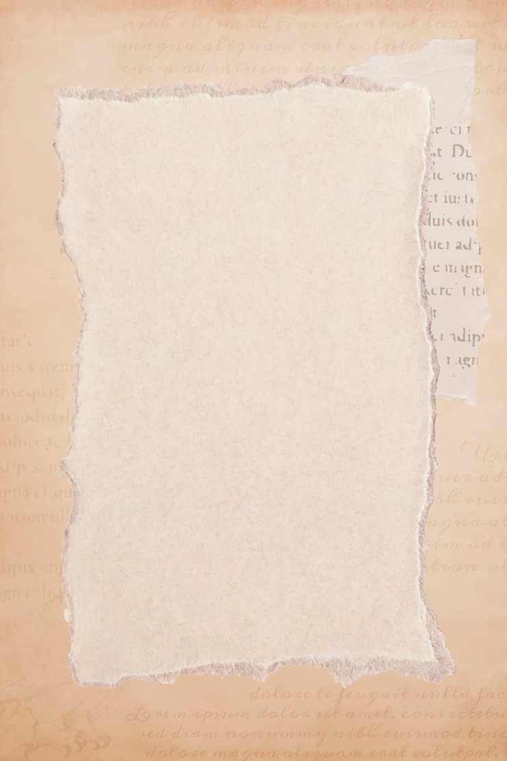 Kostenlose Vektor zerrissener alter beige papierhintergrundvektor