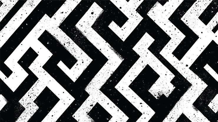 Kostenlose Vektor zickzack-linienmuster