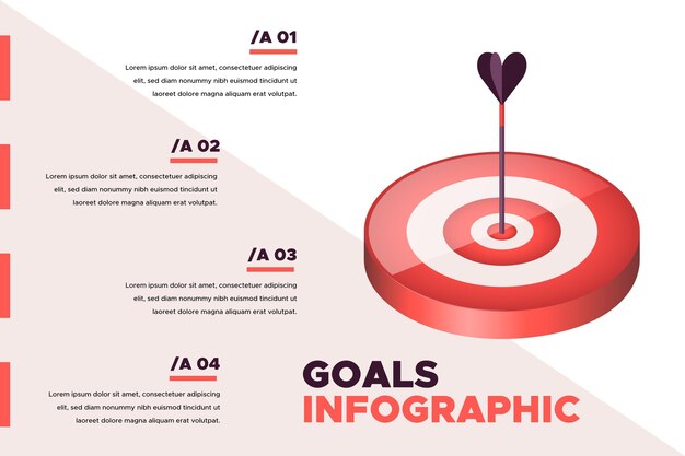 Ziele Infografik-Konzept