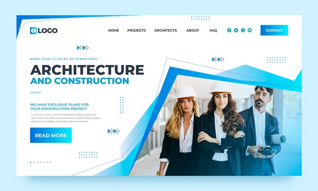 Zielseite für die Entwicklung der Gradientenarchitektur