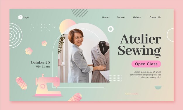 Zielseite für Gradienten-Atelier-Service