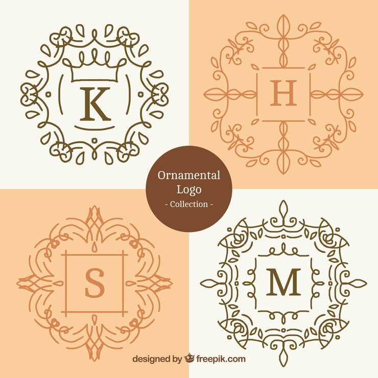 Kostenlose Vektor zier sammlung von fantastischen logos