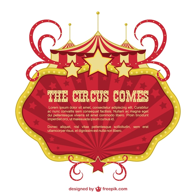 Zirkus-banner-design showtime