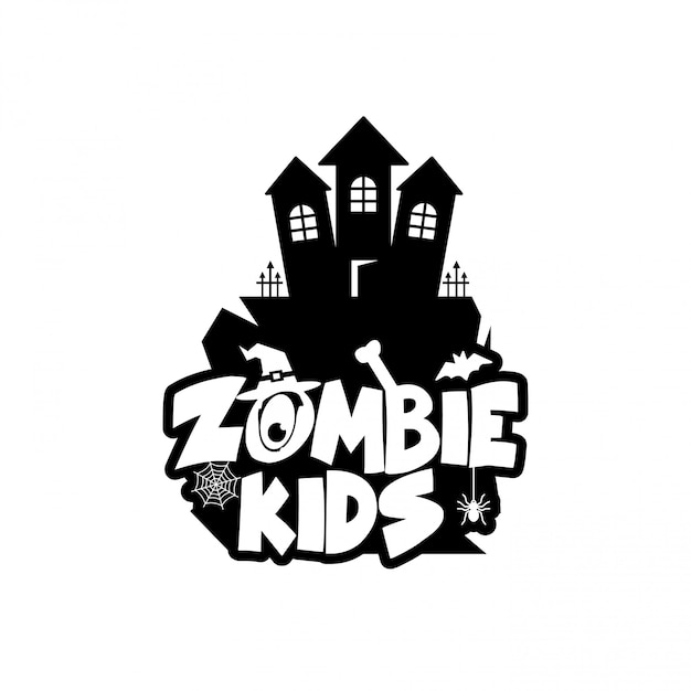 Zombie-party-typografie-design-vektor