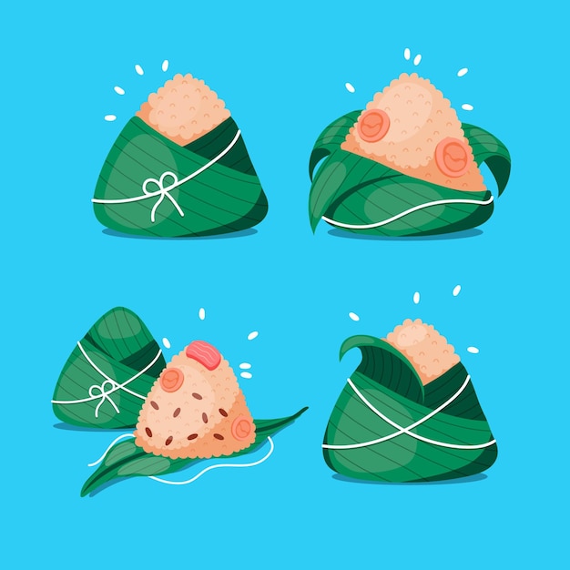 Zongzi-pack des drachenboots