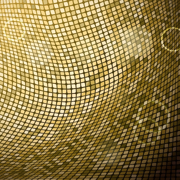 Zusammenfassung goldenen Mosaik Hintergrund