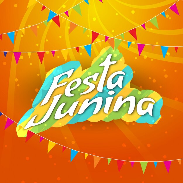 Zusammenfassung hell festa junina hintergrund