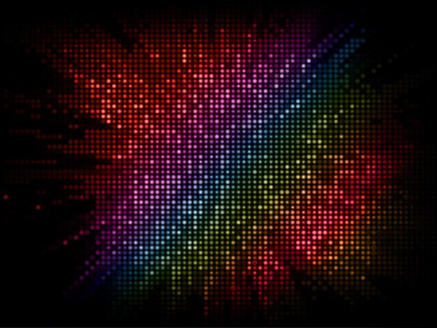Zusammenfassung Hintergrund mit einem Disco Lichter Effekt