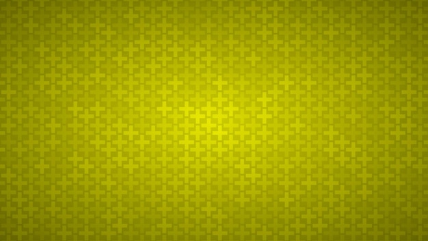 Zusammenfassung hintergrund von kleinen kreuzen in schattierungen von gelben farben Premium Vektoren