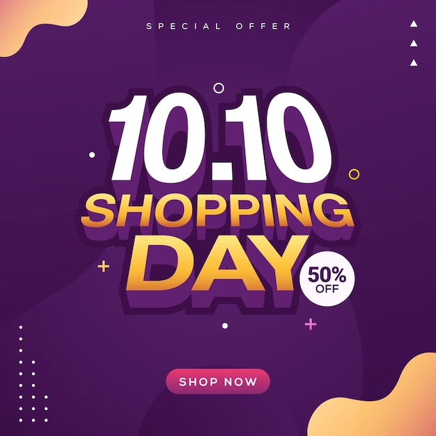 10.10 online-shopping-day-sale-banner-rabattaktion