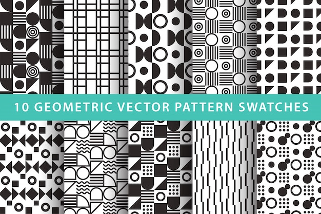 10 geometrische Mustermuster