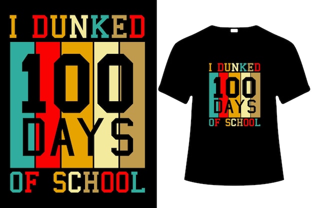 100 tage schule t-shirt design.