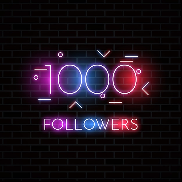 1000 follower design