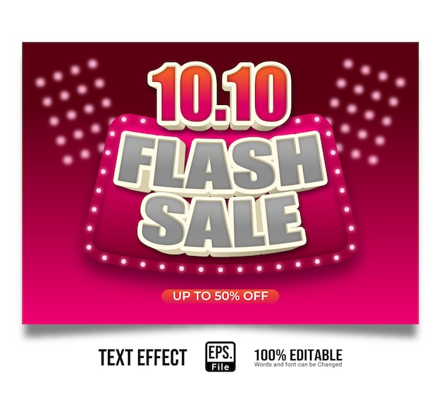 1010 shopping flash sale texteffekt editierbar