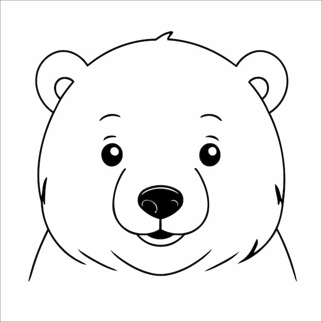 104 cute polarbear kawaii vektor malvorlage für kinder