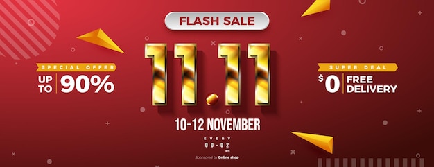 11 11 flash-sale mit goldener nummernausgabe