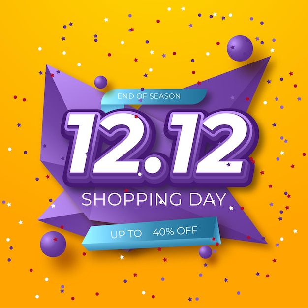 12.12 Online-Shopping-Tages-Verkaufsbanner