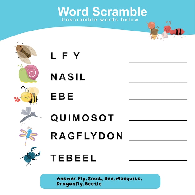 141 word scramble-spiel