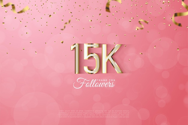 15.000 follower mit luxuriösen goldkanten.