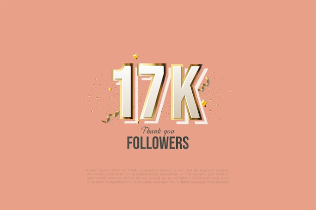 17.000 Follower mit etwas Banddekoration