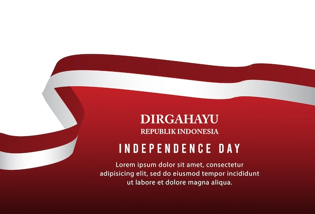 17. august. indonesien happy independence day symbol für den geist der freiheit. verwenden sie für banner und hintergrund vektor-illustration.