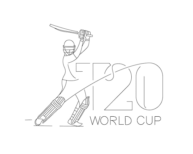 1T20 World Cup Cricket Championship Poster Vorlage Broschüre dekoriert Flyer Banner Design