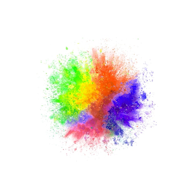 Vektor 2 vektoraquarell glücklicher holi-hintergrund